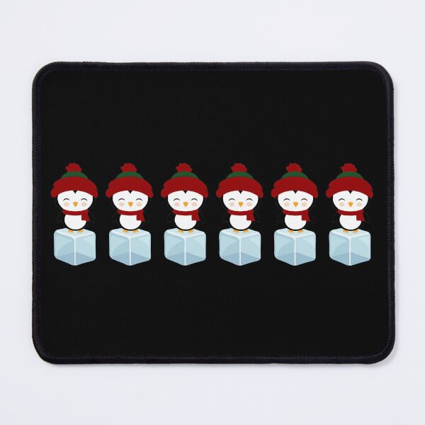 Item preview, Cute Christmas Penguins on Blocks of Ice designed and sold by Orchyd.