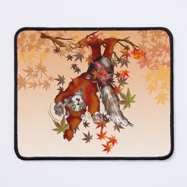 Item preview, maine coon in autumn designed and sold by BeingNow.