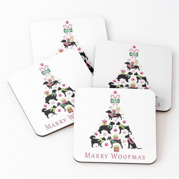 Item preview, Merry Woofmas Christmas Dogs designed and sold by ProMySign.