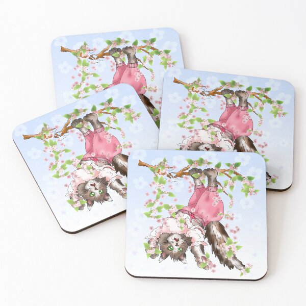 Item preview, maine coon in spring designed and sold by BeingNow.