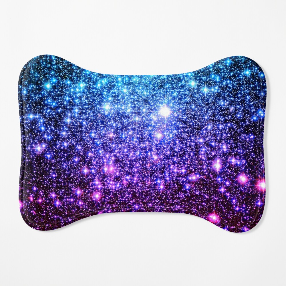 Glitter Galaxy Stars : Turquoise Blue Purple Hot Pink Ombre Art Print by  2sweet4words Designs