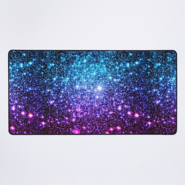 Galaxy Sparkle Stars Turquoise Blue Purple Hot Pink Poster for
