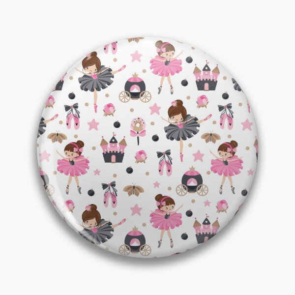 Item preview, Ballerina Pattern, Little Ballerina on a Beautiful Background, Ballet Pattern, Ballet Dance designed and sold by graphic-genie.