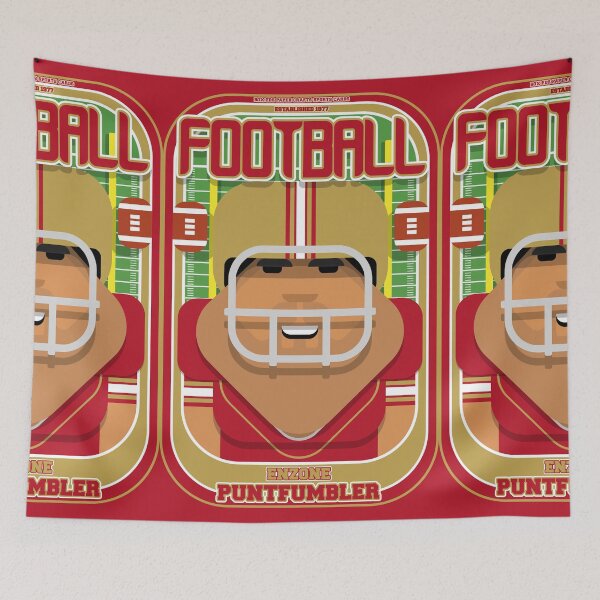 Item preview, American Football Red and Gold - Enzone Puntfumbler - Seba version designed and sold by boxedspaper.
