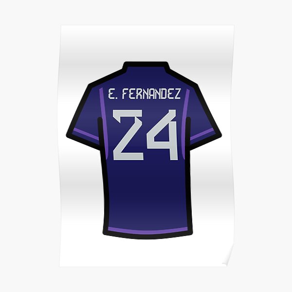 Argentina Jersey E. FERNANDEZ #24 Custom Away Soccer Jersey 2022