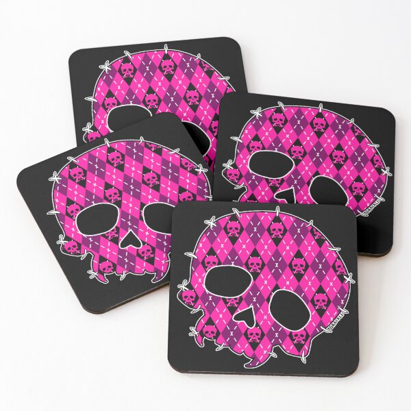 Item preview, Pink Skull Argyle designed and sold by JanGrackle.