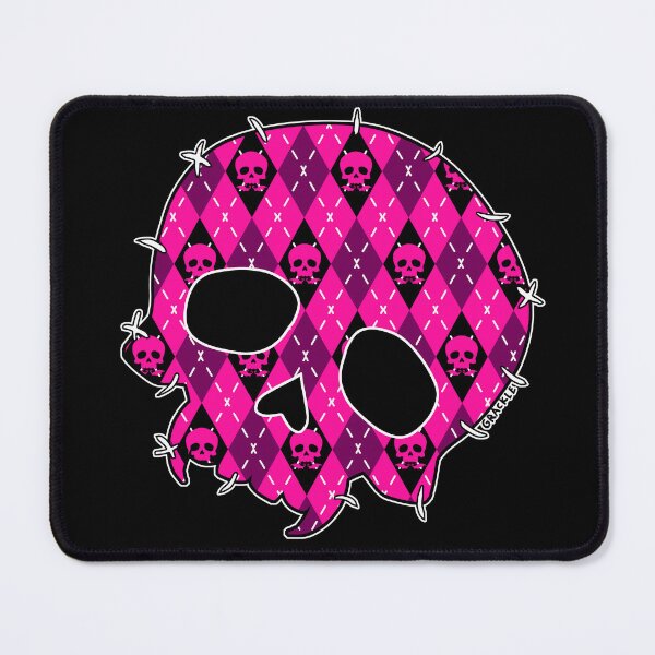 Item preview, Pink Skull Argyle designed and sold by JanGrackle.