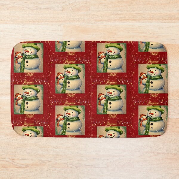 Item preview, Joyeux Noël de Bonhomme de Neige et Bébé Bonhomme de Neige designed and sold by DreamyEscapism.