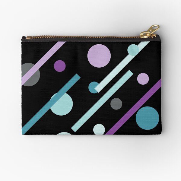 Linear Radge - Dots & Dashes Zipper Pouch