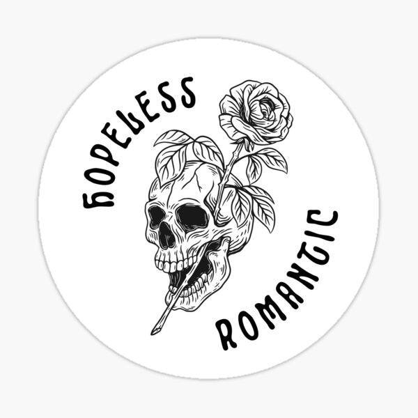 Hopeless Romantic Sticker For Sale By Selmaal Redbubble 2483