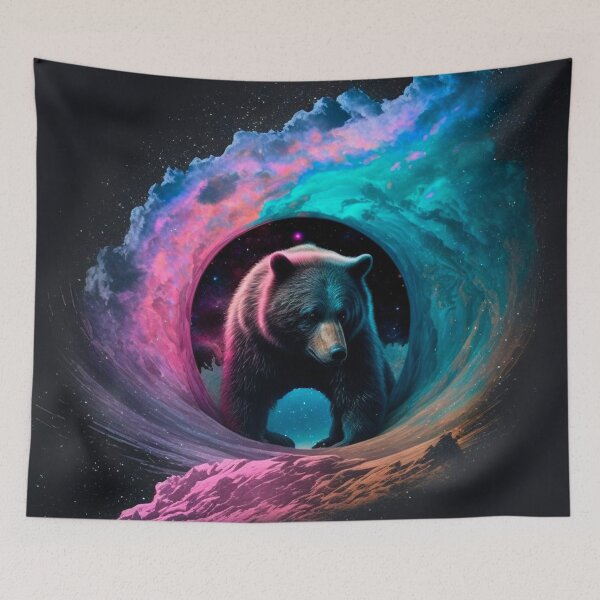 Item preview, A bear in a black hole. designed and sold by GalinaNe.