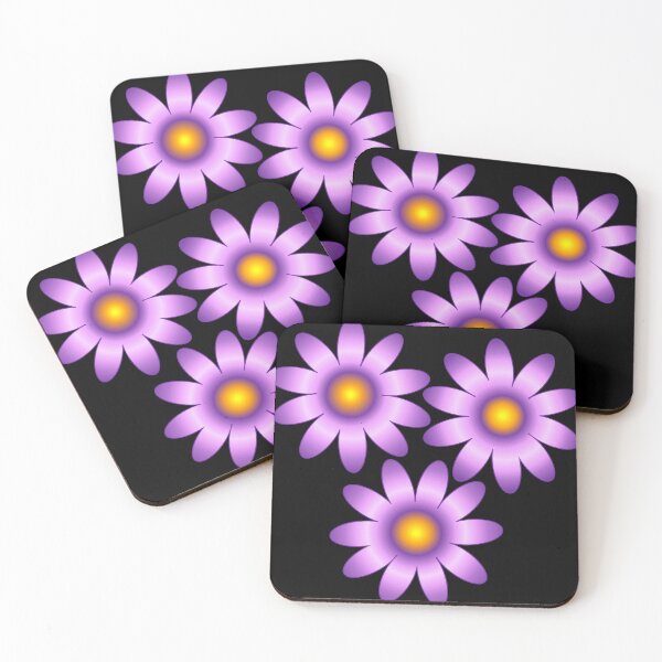 Item preview, Purple Glowing Cosmic Daisies designed and sold by InspiredForever.
