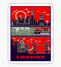 LONDON : Travel and Tourism Advertising Print Sticker