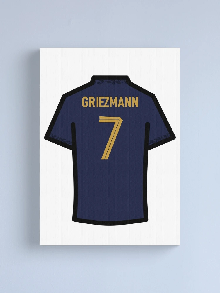 Griezmann #7 FRA Blue Gold 22 Football Jersey