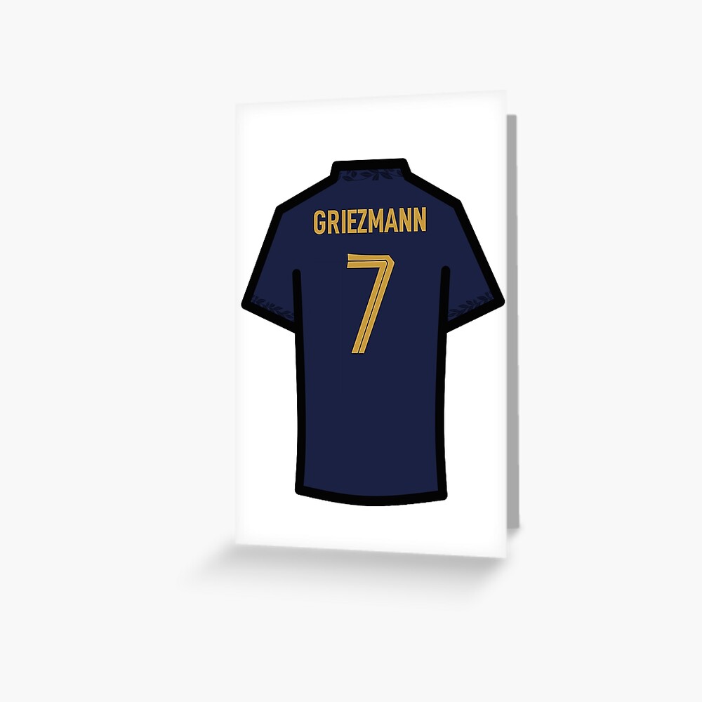 Griezmann #7 FRA Blue Gold 22 Football Jersey