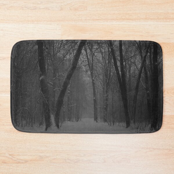 Item preview, black and white foggy winter snowy woods folklore taylor swift designed and sold by opptop.