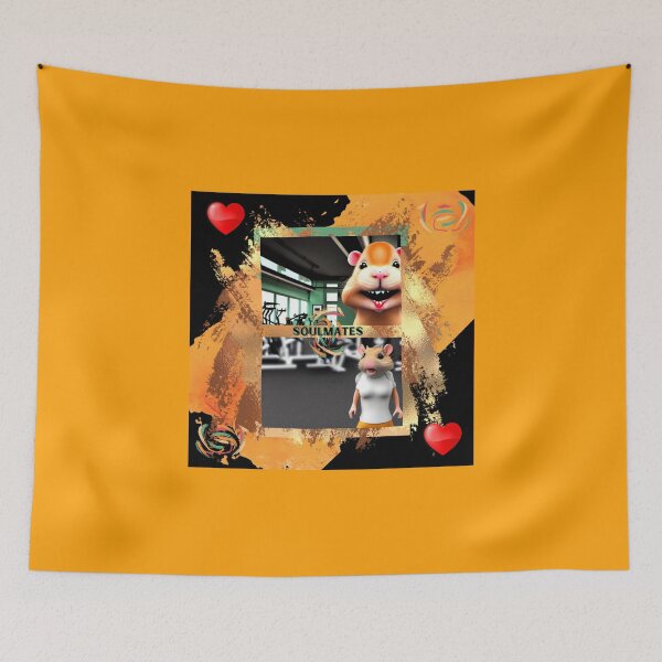 Item preview, Loved Up Gerbil Gym Visit in 3D Okiyo-e style design designed and sold by CoyoteGifts.