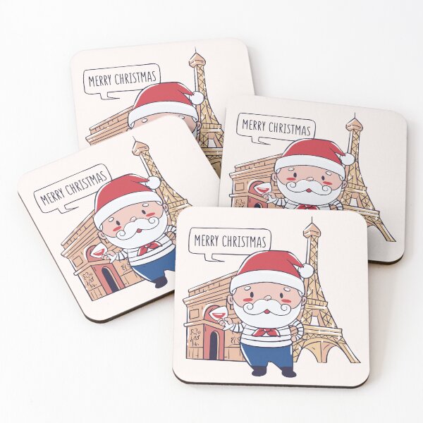 Item preview, Cute Frech Santa Claus in Paris France designed and sold by TamGustam.