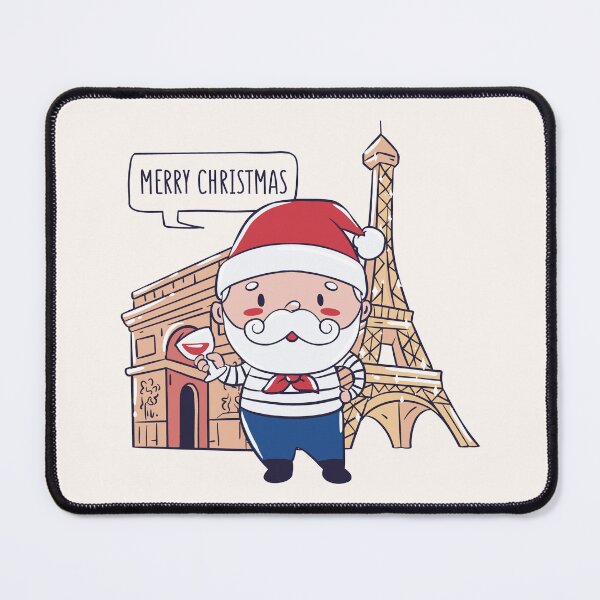 Item preview, Cute Frech Santa Claus in Paris France designed and sold by TamGustam.