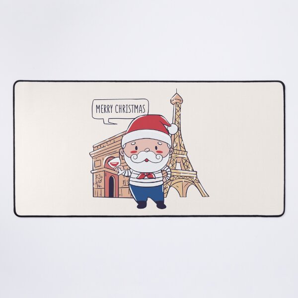 Item preview, Cute Frech Santa Claus in Paris France designed and sold by TamGustam.