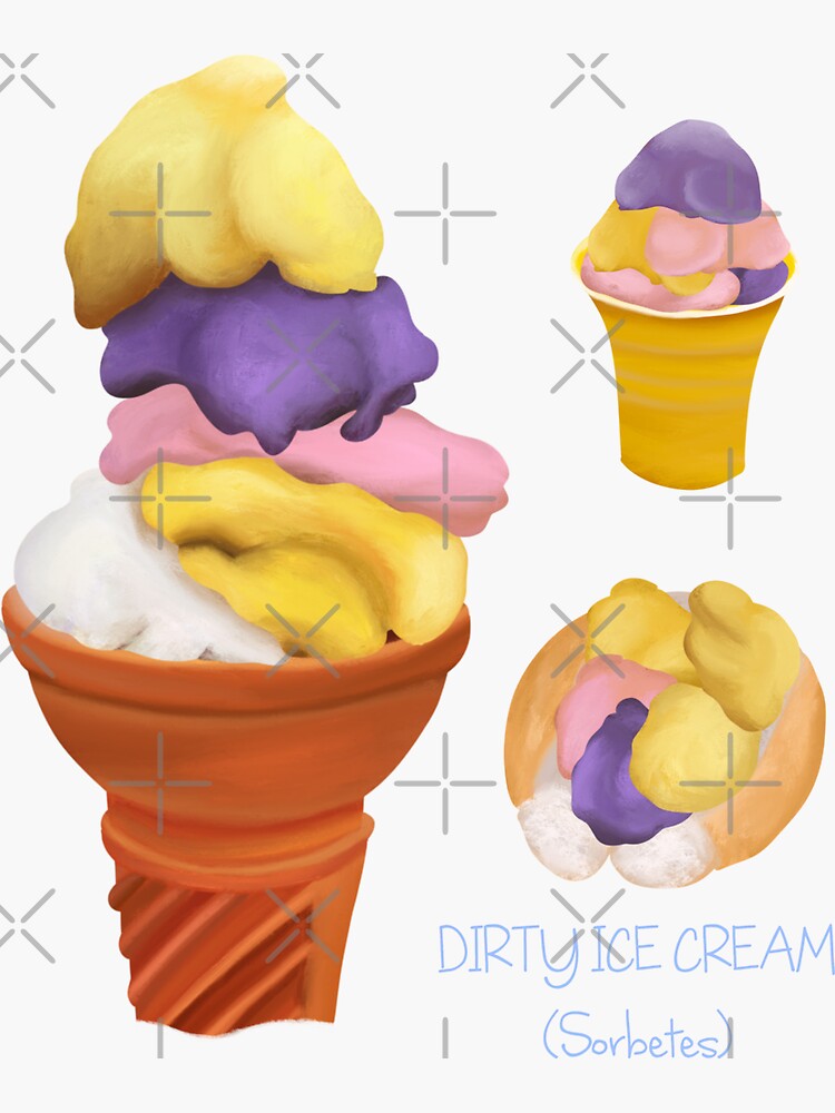 "Philippines Dirty Ice Cream" Sticker for Sale by ClmsyStudio Redbubble