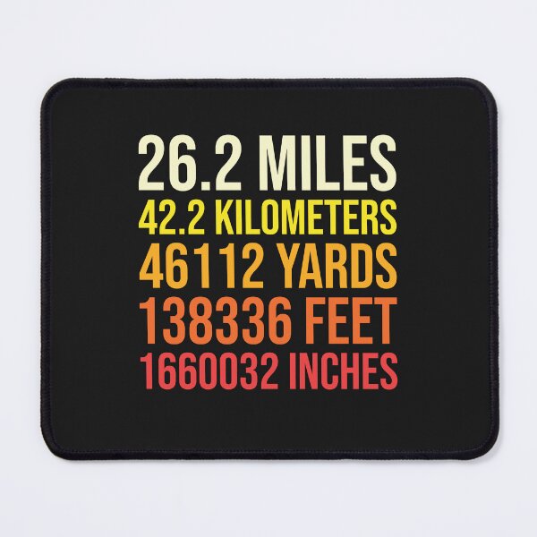 Item preview, Gift for Marathoner Running Marathon Runner Miles Kilometers Feet designed and sold by yelly123.