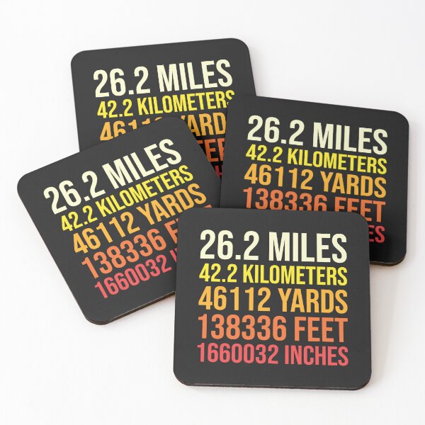 Item preview, Gift for Marathoner Running Marathon Runner Miles Kilometers Feet designed and sold by yelly123.
