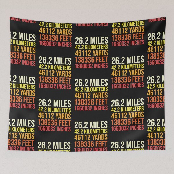 Item preview, Gift for Marathoner Running Marathon Runner Miles Kilometers Feet designed and sold by yelly123.