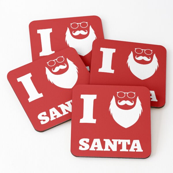 Item preview, Show your Christmas spirit - I heart Santa designed and sold by LidaRayArt.