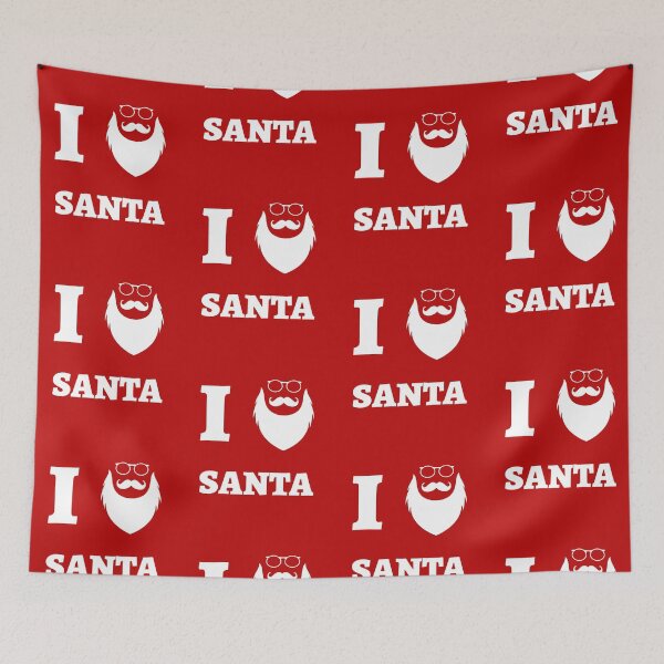 Item preview, Show your Christmas spirit - I heart Santa designed and sold by LidaRayArt.
