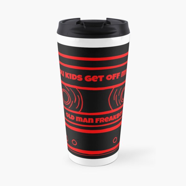 GOML Cassette Tape Red Travel Coffee Mug