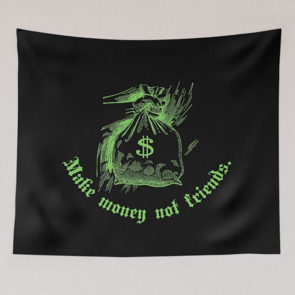 Item preview, Make money not friends Y2k design designed and sold by VantaTheArtist.