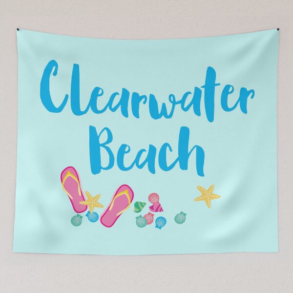 Item preview, Clearwater Beach Florida Flip Flops and Sea Shells designed and sold by Futurebeachbum.