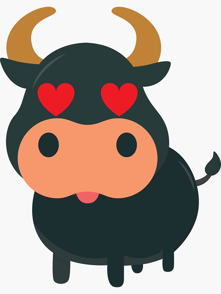"Bull Emoji " Sticker for Sale by HippoEmo Redbubble