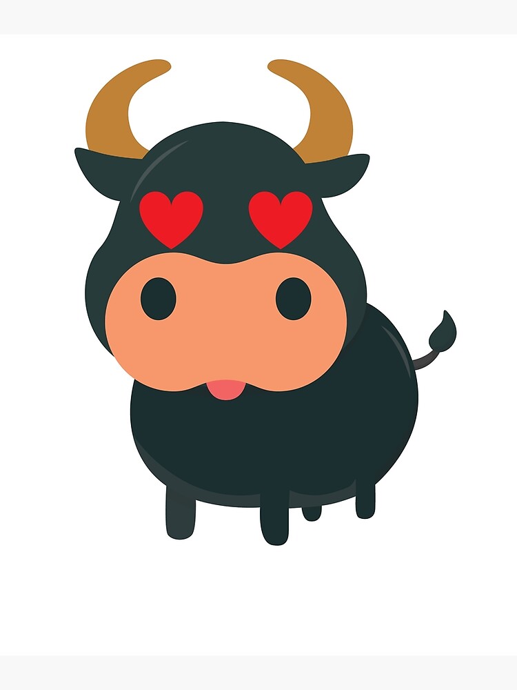 "Bull Emoji " Poster by HippoEmo Redbubble