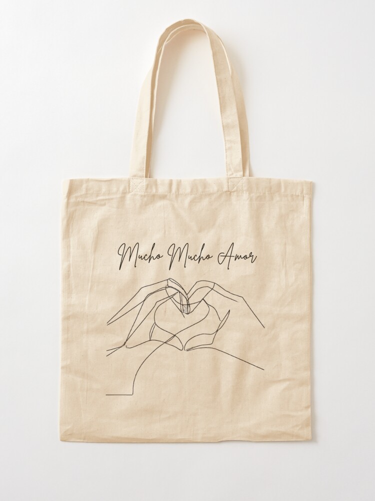 Mucho Mucho Amor Cotton Canvas Tote Bag 