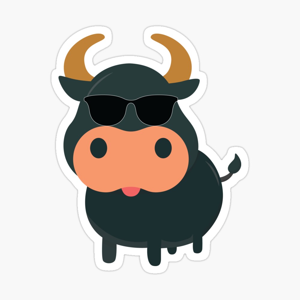 Bull Emoji  Sticker for Sale by HippoEmo | Redbubble