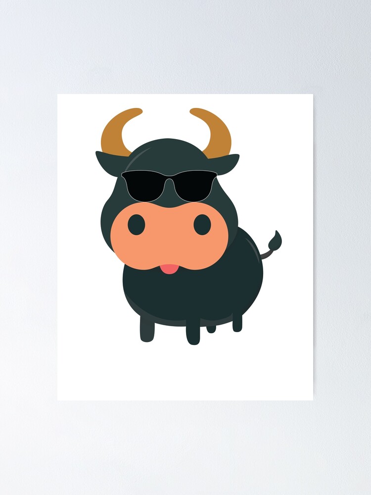 "Bull Emoji " Poster by HippoEmo Redbubble