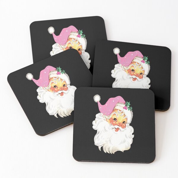 Artikelvorschau, Vintager rosa Weihnachtsmann - Retro rosa Weihnachtsmann - Weihnachten entworfen und verkauft von TADYSHOP.