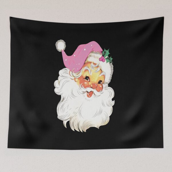 Artikelvorschau, Vintager rosa Weihnachtsmann - Retro rosa Weihnachtsmann - Weihnachten entworfen und verkauft von TADYSHOP.