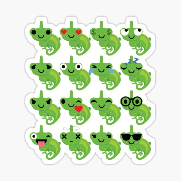 Chameleon Emoji   Sticker