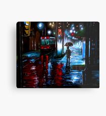 Night City Rain - 3 Metal Print