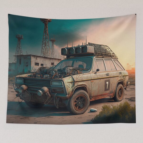 Item preview, Old car, post apocalypse. designed and sold by GalinaNe.