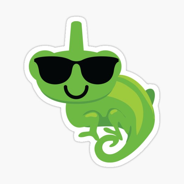 Chameleon Emoji Sticker