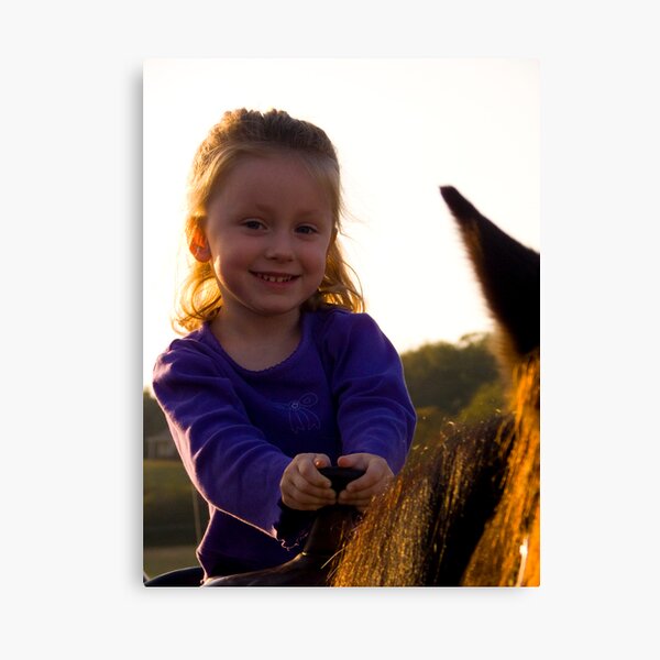 First Horse Ride Canvas Print