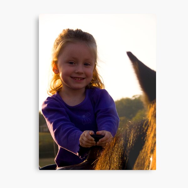 First Horse Ride Metal Print
