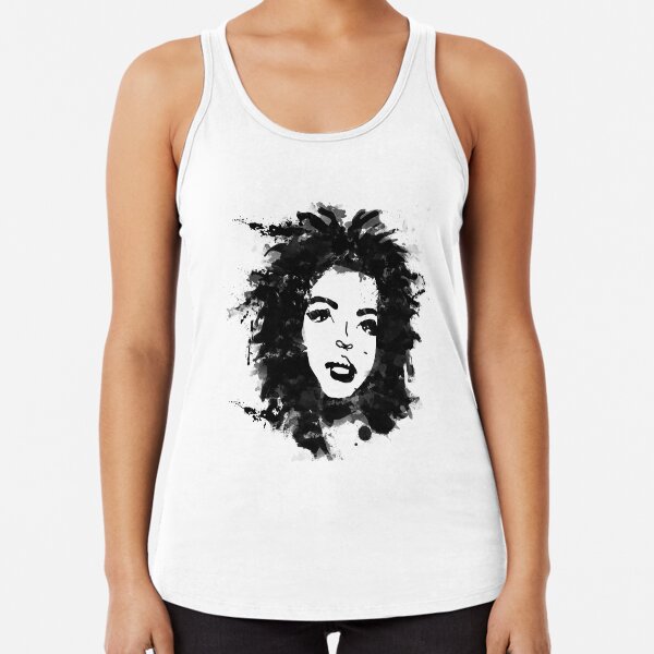 Lauryn Hill (monochrome) Racerback Tank Top