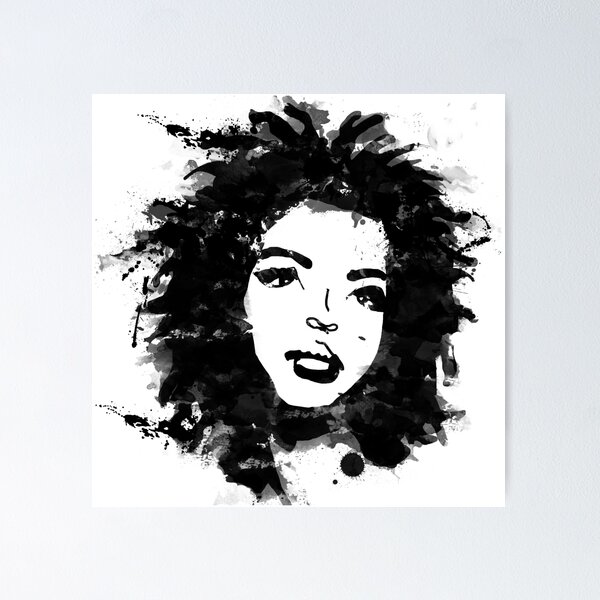 Item preview, Lauryn Hill (monochrome) designed and sold by andreanagosto.