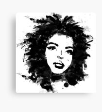 Lauryn Hill (monochrome) Canvas Print