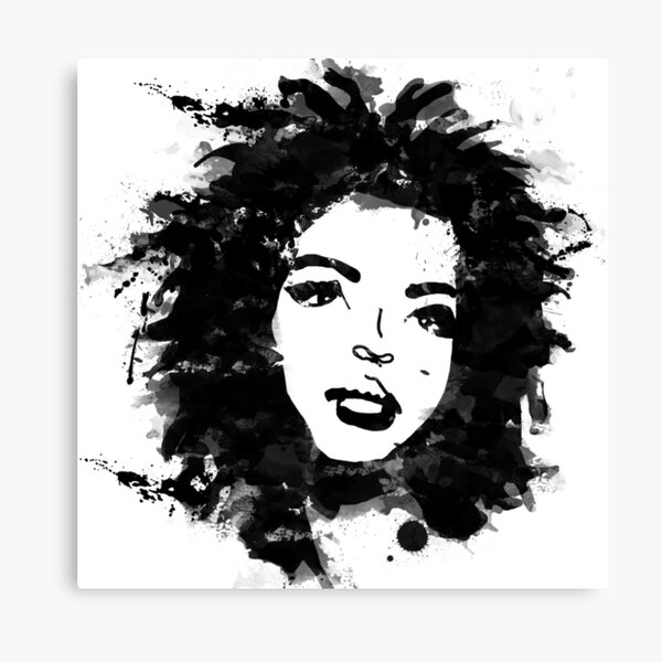 Lauryn Hill (monochrome) Canvas Print